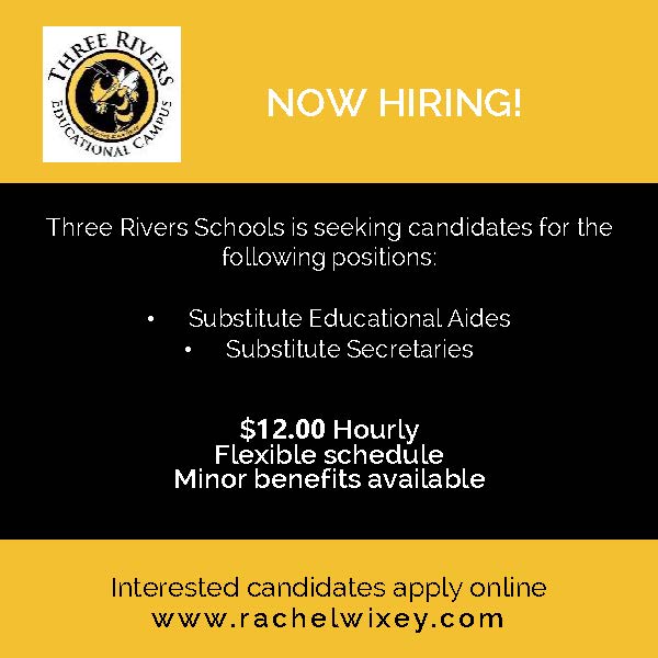 Now hiring for sub aides and secretaries